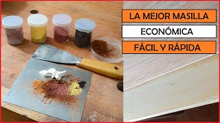 La MEJOR MASILLA para MADERA  FÁCIL  ECONÓMICA Y RÁPIDA [upl. by Ettenhoj]