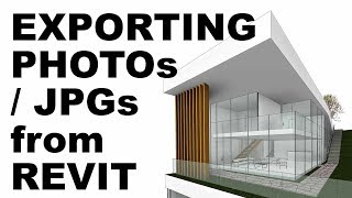 Exporting JPGs  Photos from Revit Tutorial [upl. by Inattirb]