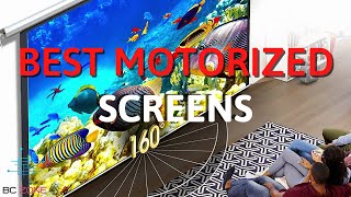 THE BEST MOTORIZED PROJECTOR SCREENS IN 2023 TOP 3 [upl. by Kaila]