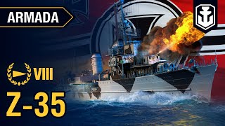 Armada Z35 — German destroyer  World of Warships [upl. by Adym]