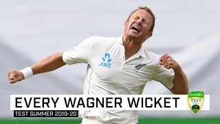 Every wicket Neil Wagners 17 Aussie scalps  Australia v New Zealand Test Series 201920 [upl. by Ewan]