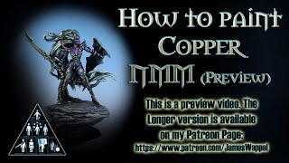 How to Paint Copper NonMetallic Metals Preview Video [upl. by Adnohral787]