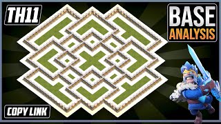 THE NEW ULTIMATE TH11 HYBRIDTROPHY Base 2024 COC Town Hall 11 Trophy Base Design – Clash of Clans [upl. by Reinwald424]