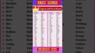 Singular and plural nouns noun grammar english spokenenglish trending shorts gk [upl. by Werd492]