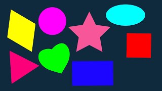 Shapes for kids Basic Shapes Name of the Shapes  Learn Identify Shapes [upl. by Nanci]