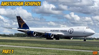 PART 1  25 Minutes of Amazing 18R Arrivals at Amsterdam Schiphol Airport  11724 [upl. by Zsazsa794]