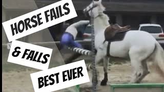 Best Horse Fails and Fall Compilation [upl. by Ettenal]