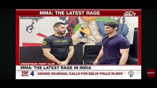 NDTV visits Crosstrain Fight Club Noida branch to learn about MMA in India and Siddharth Singh [upl. by Eitsirk]