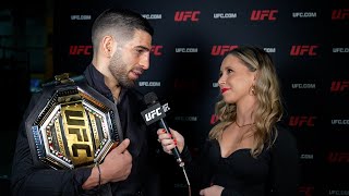 Ilia Topuria UFC 298 PostFight Interview [upl. by Dopp535]