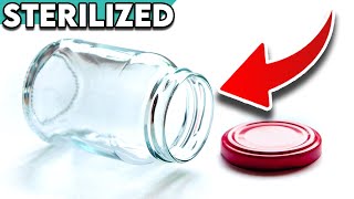 How to Sterilize ANY Jar the easy way [upl. by Annehcu]