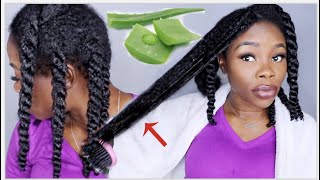 3 WAYS TO USE ALOE VERA FOR EXTREME HAIR GROWTH  MOISTURIZE DETANGLE PREPOO [upl. by Eslud]