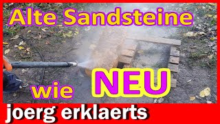 Alte Sandsteine ein neues Leben geben  So geht Nachhaltigkeit Tutorial DIY [upl. by Wesa267]