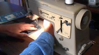 Singer Stylist Model 457 born in 196869 sewing demo GSP [upl. by Bertrand]