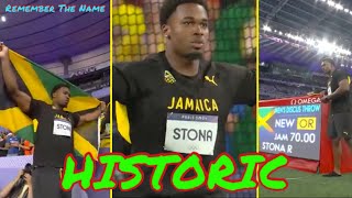 ROJE STONA Wins Jamaica First GOLD Medal At Paris Olympic [upl. by Htedirem]