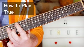 True Spandau Ballet Acoustic Guitar Lesson [upl. by Aneladgam11]