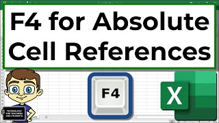 Excel Quick Tip F4 for Absolute Cell References [upl. by Einwahs]