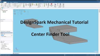 DesignSpark Mechanical Tutorial  Center Finder Tool [upl. by Fabron886]