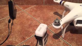 DJI Phantom 3 intelligent flight Battery Problem Charge reset [upl. by Nosecyrb]