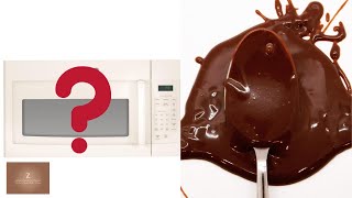 How to MELT CHOCOLATE CORRECTLY Using the Microwave  DallasChocolateClassescom [upl. by Ytsur339]