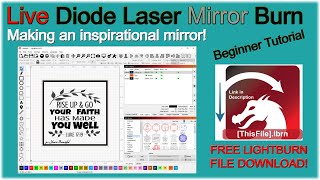 💡 Diode Laser Inspirational Mirror Engraving [upl. by Landan]