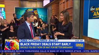 DealNews Talks quotEarlyquot Black Friday Deals with Good Morning America [upl. by Nesnar]