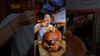 6KG 13lbs Dino Rib Burger  Best burger challenge Ive had in awhile foodchallenge [upl. by Flynn711]