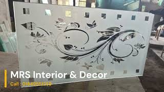 New Model design glass in house  MRS Interior amp Decor [upl. by Amund131]