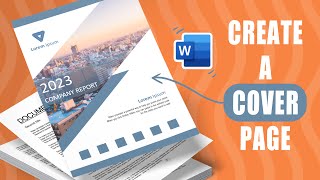 Create a Cover Page in MS Word  Easy tutorial [upl. by Whetstone656]