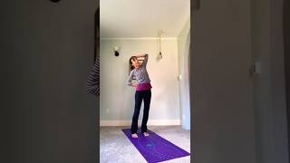 Quick shoulder stretch 1 minute yoga for shoulders back and neck yogapractice shoulderstretches [upl. by Leund]