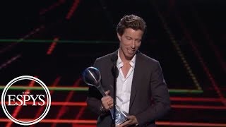 Shaun White wins Best Olympic Moment award  2018 ESPYS  ESPN [upl. by Ylil454]