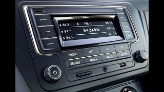 Volkswagen Rádio Original Visteon c rede Can Código e desbloqueio p Saveiro Fox Gol Voyage G7 [upl. by Huesman]