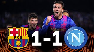 Barcelona vs Napoli 11 Europa League PlayOff 1st Leg  MATCH REVIEW [upl. by Dugaid870]