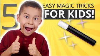 Learn Five Easy Magic Tricks for Kids  Vanish Money Levitation and More easymagictricksforkids [upl. by Ron466]