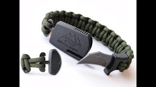 How to Make a Paraclaw Paracord Bracelet2 Loop4 Strand Core Cobra Weave Version [upl. by Stila]