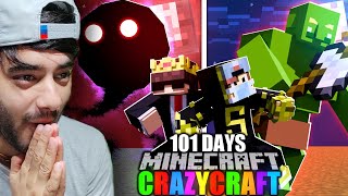 We Survived 101 Days in CRAZY CRAFT World  part 1 [upl. by Brynne818]