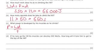 Power and Work Done examples  IGCSE Physics [upl. by Magdala]