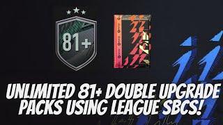 Unlimited 81 Double Upgrade Packs Using League SBCS LIVE STREAM FIFA 22 [upl. by Manny589]