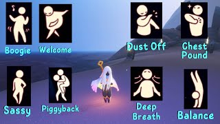 EmoteSpirit Locations in Isle of Dawn  Level 1 Emote Update  Sky Children of the Light [upl. by Terina980]