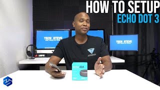 How To Setup the 3rd Gen Echo Dot plus Alexa App Tour [upl. by Nivlek]