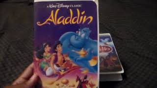 Two Different Versions Of Walt Disney Aladdin VHS [upl. by Yrtsed]