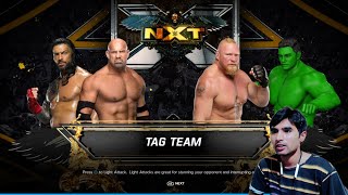 WWE 2K23 ROMAN REIGNS BROCK LESNAR GOLDBERG TAG TEAM MATCH [upl. by Premer]