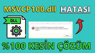 MSVCP100dll HATASI ÇÖZÜMÜ  MSVCP100dll BULUNAMADI HATASI  DLL Hatası Nasıl Düzeltilir 2024 [upl. by Neibaf]