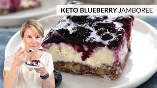 This KETO BLUEBERRY DESSERT will be the hit of the summer [upl. by Broderic]