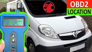 Vauxhall Vivaro OBD2 Diagnostic Port Location [upl. by Balling]