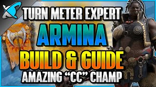 quotTURN METER EXPERTquot Armina Build Guide amp Masteries  Amazing CC Champ  RAID Shadow Legends [upl. by Uella]