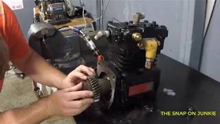 HOW TO REPLACE AN AIR COMPRESSOR ON A CAT ENGINE BY THE JUNKIE [upl. by Nahgen]