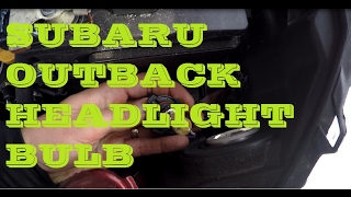 How to change headlight bulb in Subaru Outback 20152018 [upl. by Angelico738]