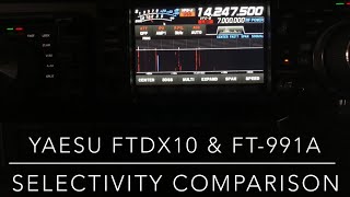 FTdx10 amp FT991A Selectivity Comparison Video 19 in this series hamradio ftdx10 ft991a [upl. by Lauritz]