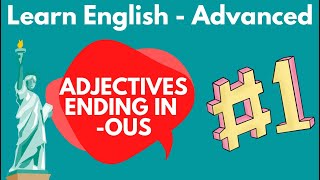 Adjectives ending with quotousquot  learn advanced English words advancedenglish [upl. by Seroled]