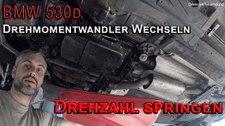 BMW E39 530d  🔧 Drehmomentwandler wechseln Teil 1 II Changing the Torque Converter Part 1 🔧 [upl. by Aicenek904]